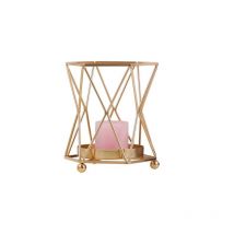Porte-bougie doré Vase à fleurs Table de fête de mariage centres de Table chandelier décoration de la maison support de fleurs