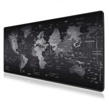 Tapis de souris de Gamer avec carte du monde antidérapant, tapis de souris d'ordinateur de bureau