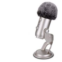 Furry confortable Microphone coupe-vent pare-brise Microphone pare-brise micro pare-brise couverture de vent bleu pour Yeti/pour Yeti Pro