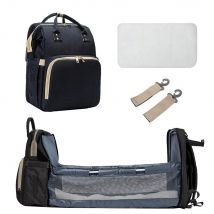 Mamans et papas bébé sac à dos Convertible léger bébé sac à langer lit multi-usages voyage sac de rangement bébé Nappy sac bébé lit