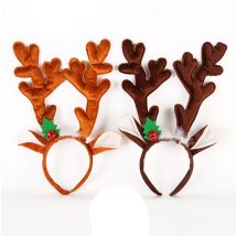 Bandeau de noël chapeau de déguisement bois de renne Santa noël enfants bébé filles adulte Renifer coiffure accessoires de cheveux de noël