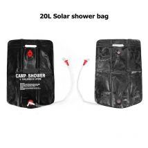 20L sac à eau Portable solaire chauffé sac de douche en plein air sac de bain pour Camping randonnée stockage d'eau sac à eau soleil Compact chauffé