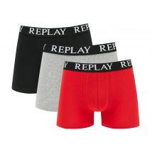 Replay - Boxer Basic Cuff Logo 3 Pack - Ondergoed Heren