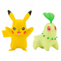 Pokemon Battle Figure Chikorita & Pikachu