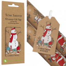 Tom Smith Luxury To and From Cards with Snowman 6 pcs