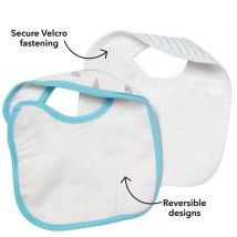 Nuby Muslin Snug n' Dry Bibs - 2 pack
