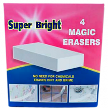 Super Bright Magic Erasers Nano Sponge - 4 pcs