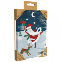 Tom Smith Luxury Christmas card Santa Claus - 12 pcs