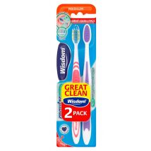 Wisdom Regular Fresh Toothbrushes - 2 pack
