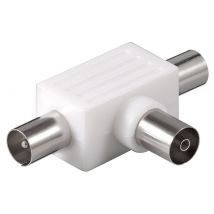 Goobay Antenna Splitter T-Adapter - 2 male / 1 female