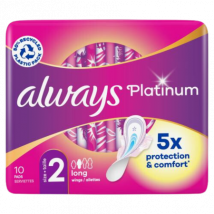 Always Platinum Size 2 Long - 10 pcs