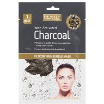 Beauty Formulas Charcoal Detoxifying Bubble Face Mask 1 piece.
