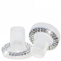 Clean Heels Heel Stoppers Transperant with Crystals - Small