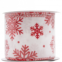 Decoris Decorative Ribbon - Snowflakes