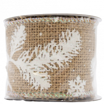 Decoris Decorative Ribbon Nature - Snow & Spruce