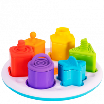 Fat Brain Plugzy Silicone Pull & Stick Shapes Toy