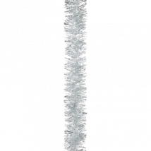 Festive Silver Glitter Garland - 200x10cm