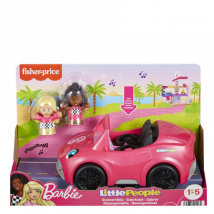 Fisher-Price Little People Barbie Convertible Car With Figures