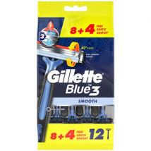 Gillette Blue3 Smooth Razors - 12 pcs