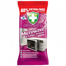 Green Shield Microwave & Fridge/Freezer Cleaning Wipes 70 pcs