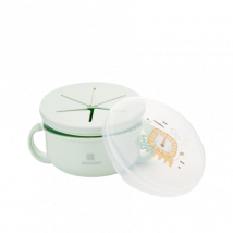 Kikka Boo 2 In 1 Snack Bowl – Savanna Mint