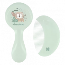 Kikka Boo Comb and Brush With Natural Bristles - Savanna Mint