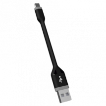 KSIX USB-A to USB-C Black 10cm