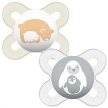 MAM Pacifier 2 pack - Start 0-2m White