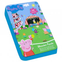 Peppa Pig Wooden Puzzle Tin – 48 pcs