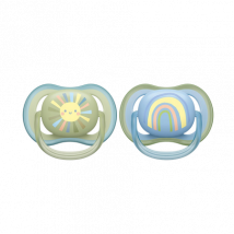 Philips Avent Ultra Air Silicone 0–6 Months Baby Pacifiers – 2 pcs
