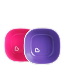 Munchkin Splash Deep Plate Set - Pink/Purple