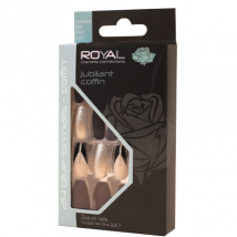 Royal Artificial Nails Jubilant Coffin - 24 pcs
