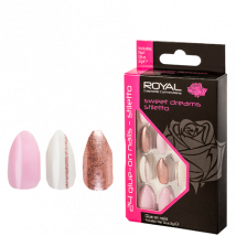 Royal Artificial Nails Sweet Dreams Stiletto - 24 pcs