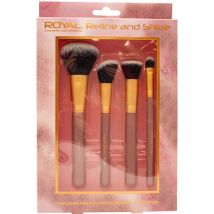 Royal Refine & Shine Makeup Brush Set - 4 Pieces