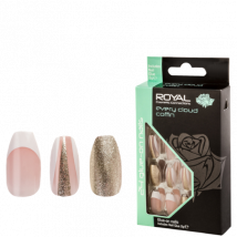 Royal Artificial Nails Every Cloud Coffin - 24 pcs