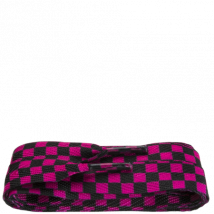 Shoestring Laces - Pink & Black Chequered
