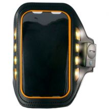 KSIX Sports Wristband with LED 4" Black Neoprene