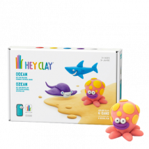 Tomy Hey Clay Ocean Medium Modeling Clay Set – 6 pcs