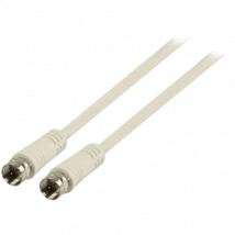 Valueline F Male to F Male Antenna Cable - 1.5 metres