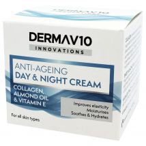 Derma V10 Anti-Ageing Collageen Dagcrème - 50ml