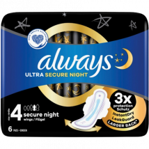 Always Ultra Secure Nachtbinder 6 stuks