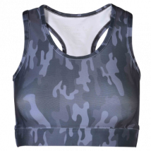 Bodyboo Sportbeha - Grijs Camo