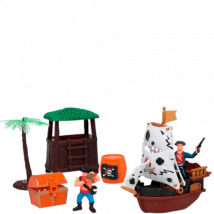 Keyly Toys Piratenschip speelset - 7 stuks