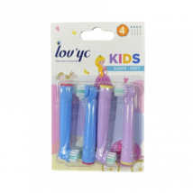 Lov'yc Kids Princess opzetborstels voor elektrische tandenborstel Zacht - 4 stuks