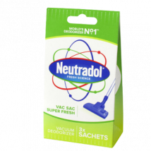 Neutradol Vac Sac Super Fresh Vacuum Deodorizer Sachets - 3 stuks