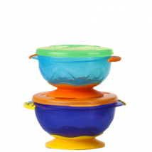 Nuby Muncheez bakjes met zuignap - 2 stuks
