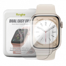 Ringke Dual Easy Film Screen Protector Apple Watch 7/8 41mm & Apple Watch SE/6/5/4 40mm 3-pack
