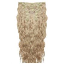 18 Beach Wave Double Hair Set Clip-In Extensions - Bohemian Blonde"
