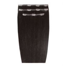 16 Deluxe Remy Instant Clip-In Hair Extensions - Ebony"