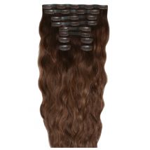 18 Beach Wave Double Hair Set Clip-In Extensions - Hot Toffee"